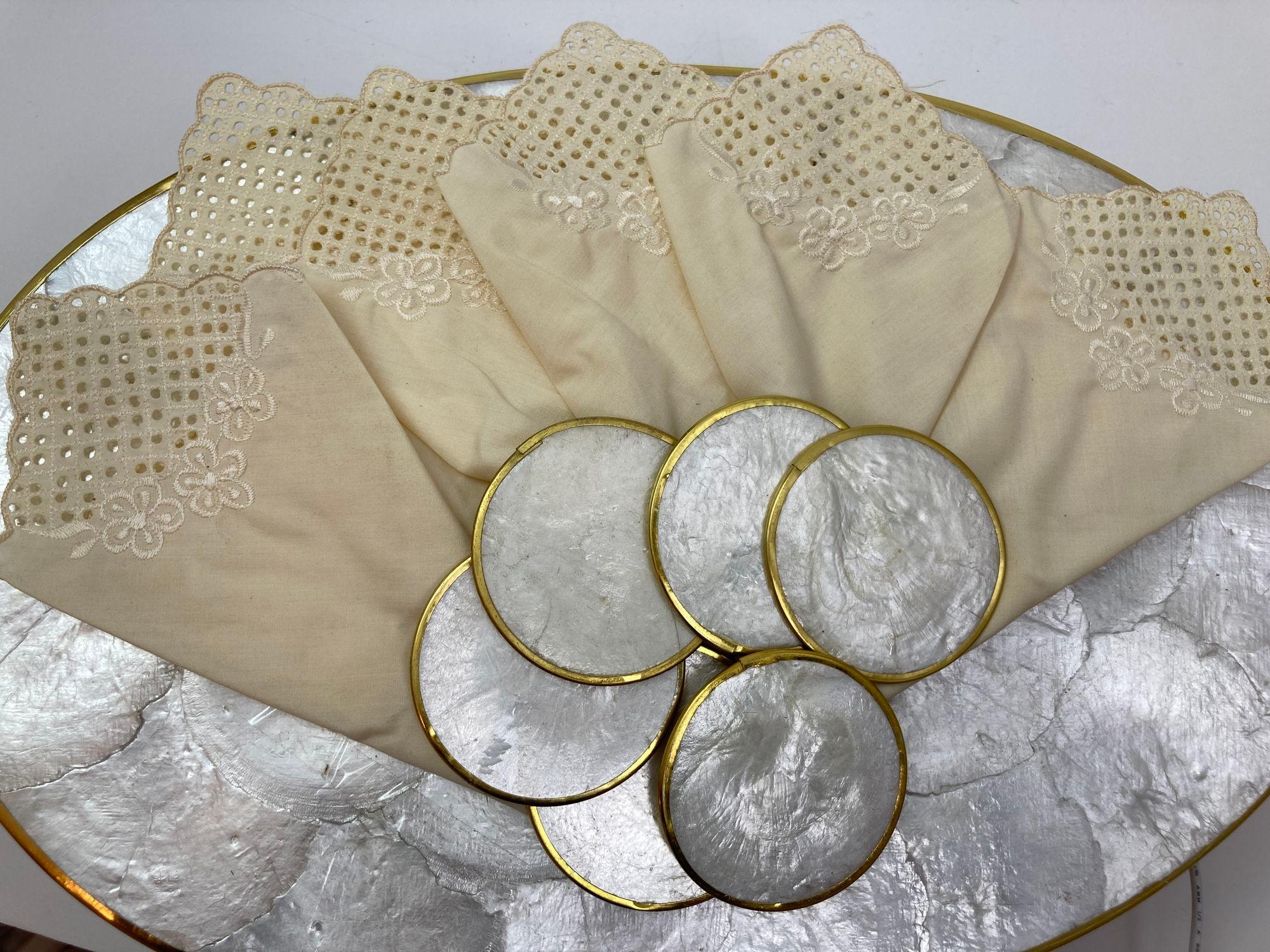capiz shell placemats