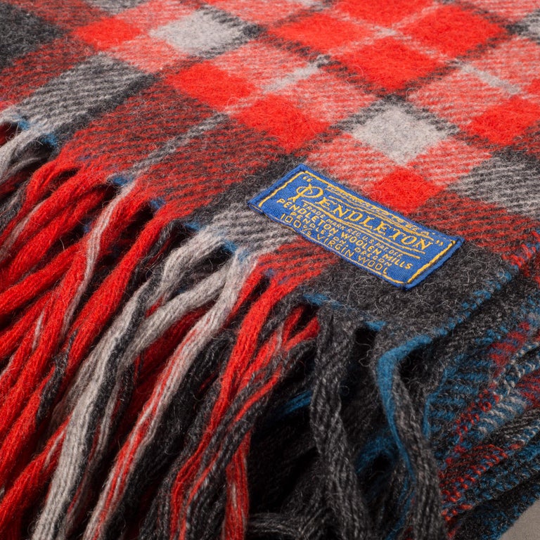 Vintage Plaid Throw/Blanket by Pendelton Woolen Mills at 1stDibs
