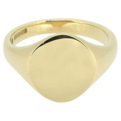 Used Plain Oval Signet Ring