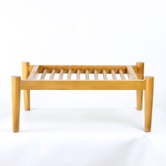 Vintage Plant Holder, Oak Wood, Czechoslovakia 1960s