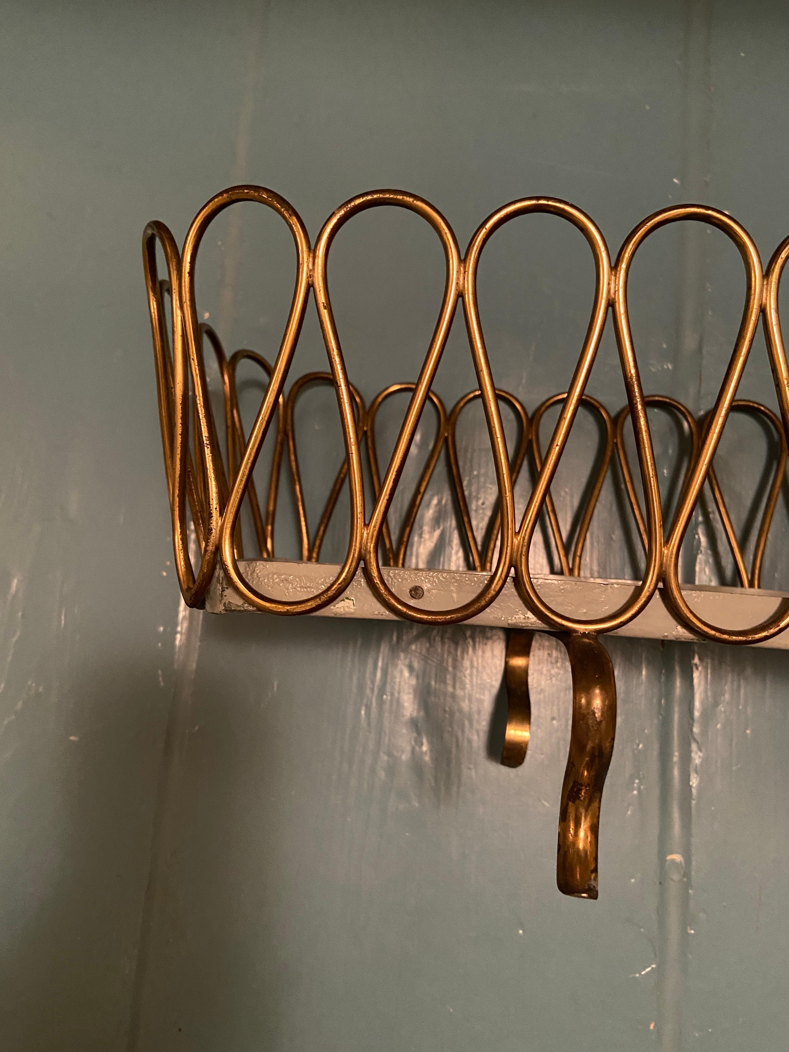 Vintage Planter in Brass and Metal, Italy, 1950s In Good Condition In Copenhagen K, DK