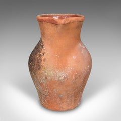 Vintage Planter Jug, Italian, Terracotta, Ornamental Garden Flower Pot, Patio