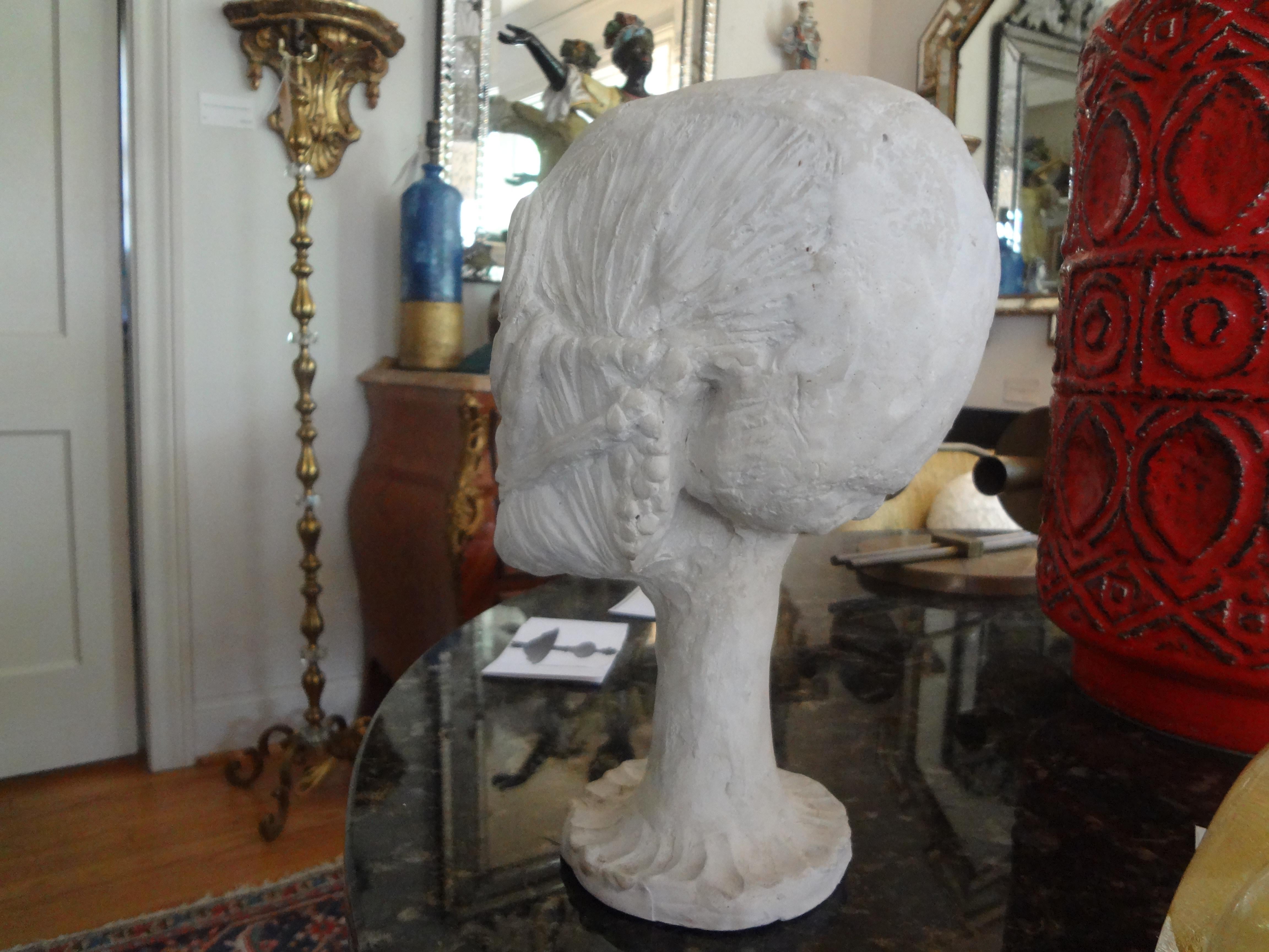 Modèle de crâne anatomique en plâtre vintage en vente 2