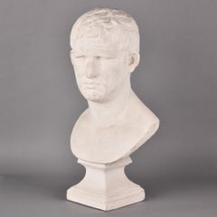 Vintage Plaster Bust of Marc Anthony