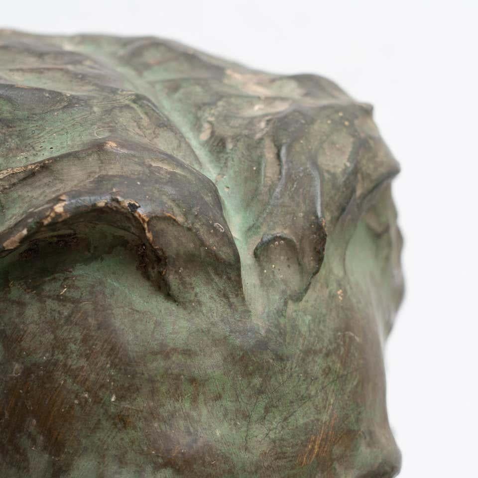 Busto in gesso d'epoca di Miquel Blay, Spagna, 1930 circa in vendita 4