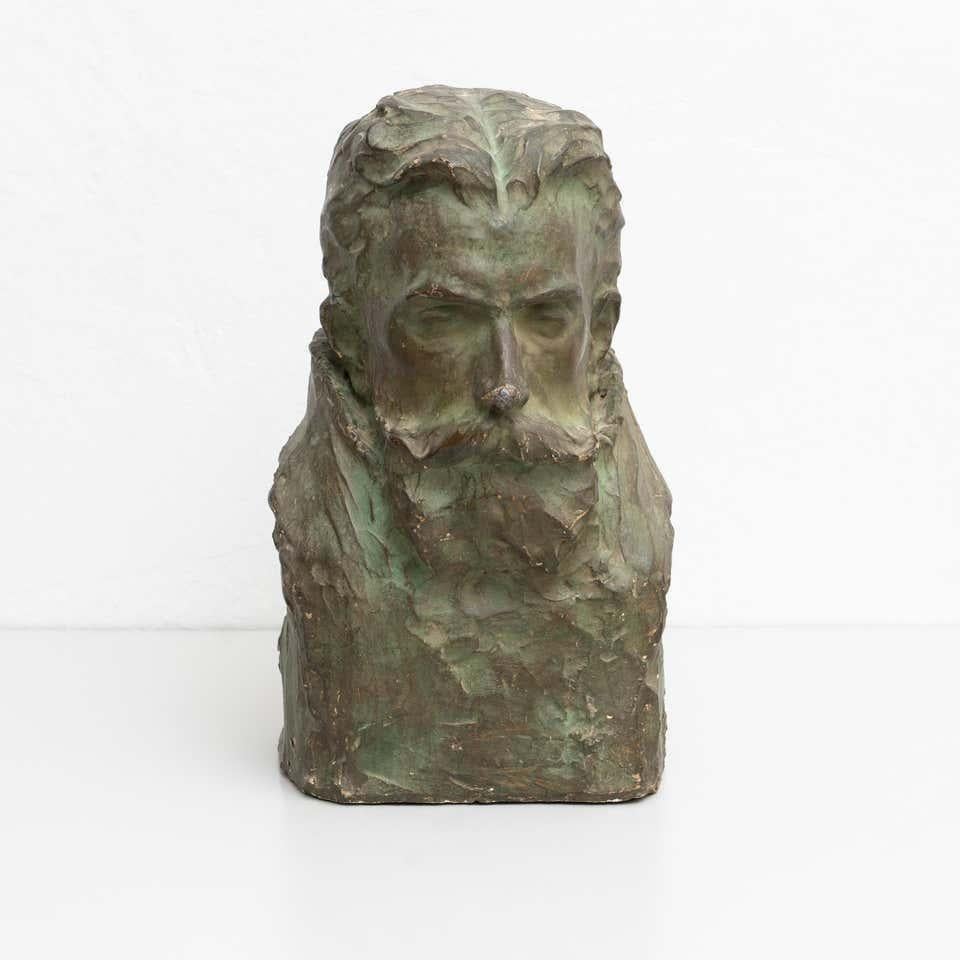Busto in gesso d'epoca di Miquel Blay, Spagna, 1930 circa in vendita 5