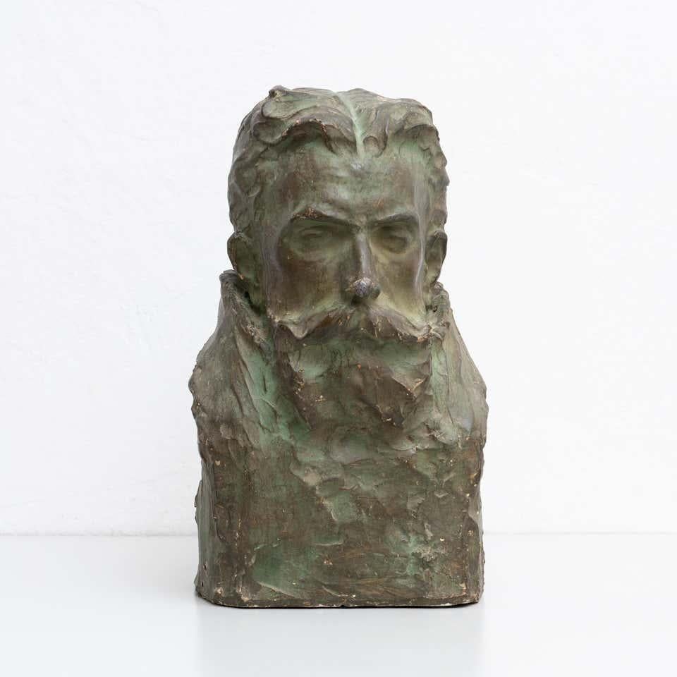 Busto in gesso d'epoca di Miquel Blay, Spagna, 1930 circa in vendita 6