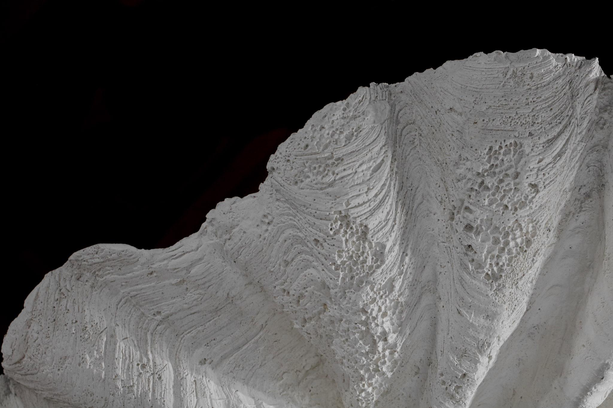 Mid-Century Modern Vintage Plaster Chandelier in Style of Diego Giacometti & Jean Michel Frank
