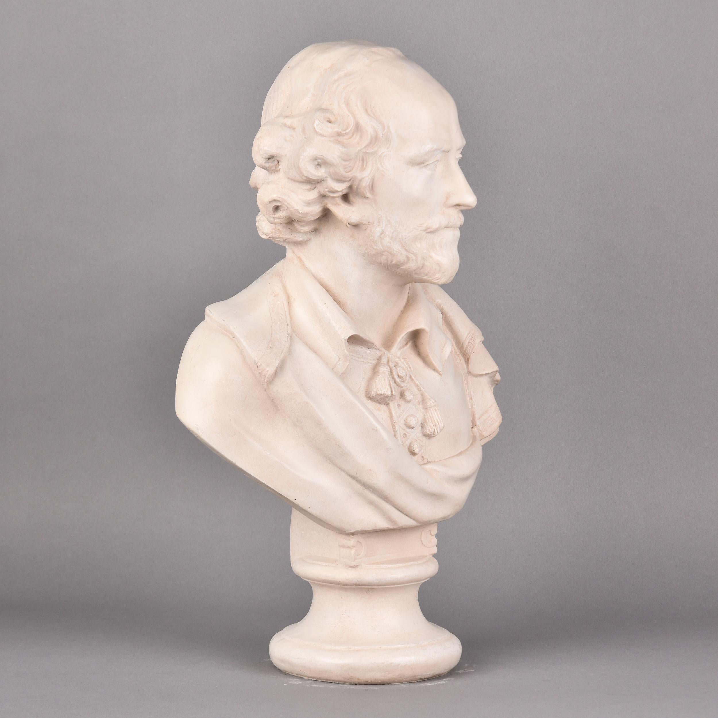 Busto composito in gesso di Shakespeare d'epoca in vendita 3