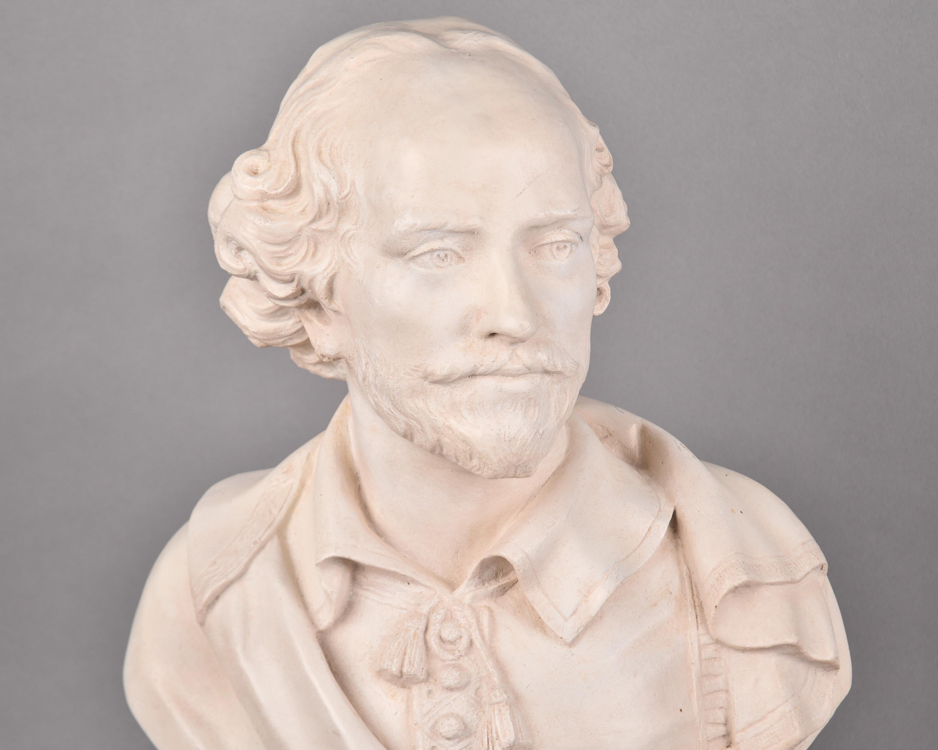 Busto composito in gesso di Shakespeare d'epoca in vendita 4