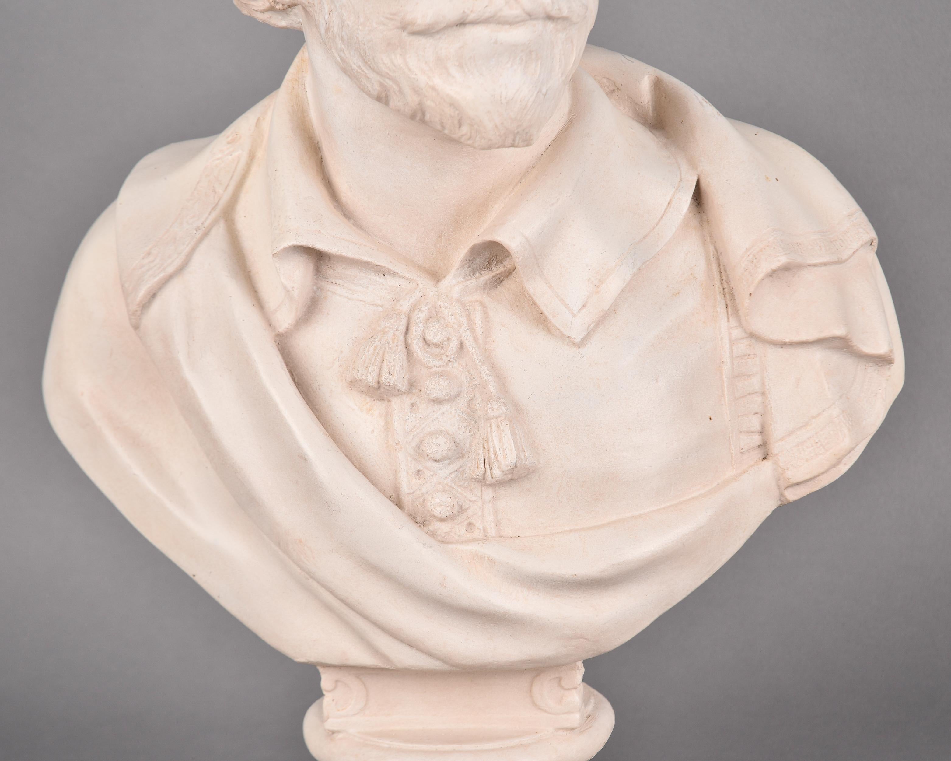 Busto composito in gesso di Shakespeare d'epoca in vendita 5