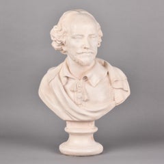 Vintage Plaster Composite Bust of Shakespeare