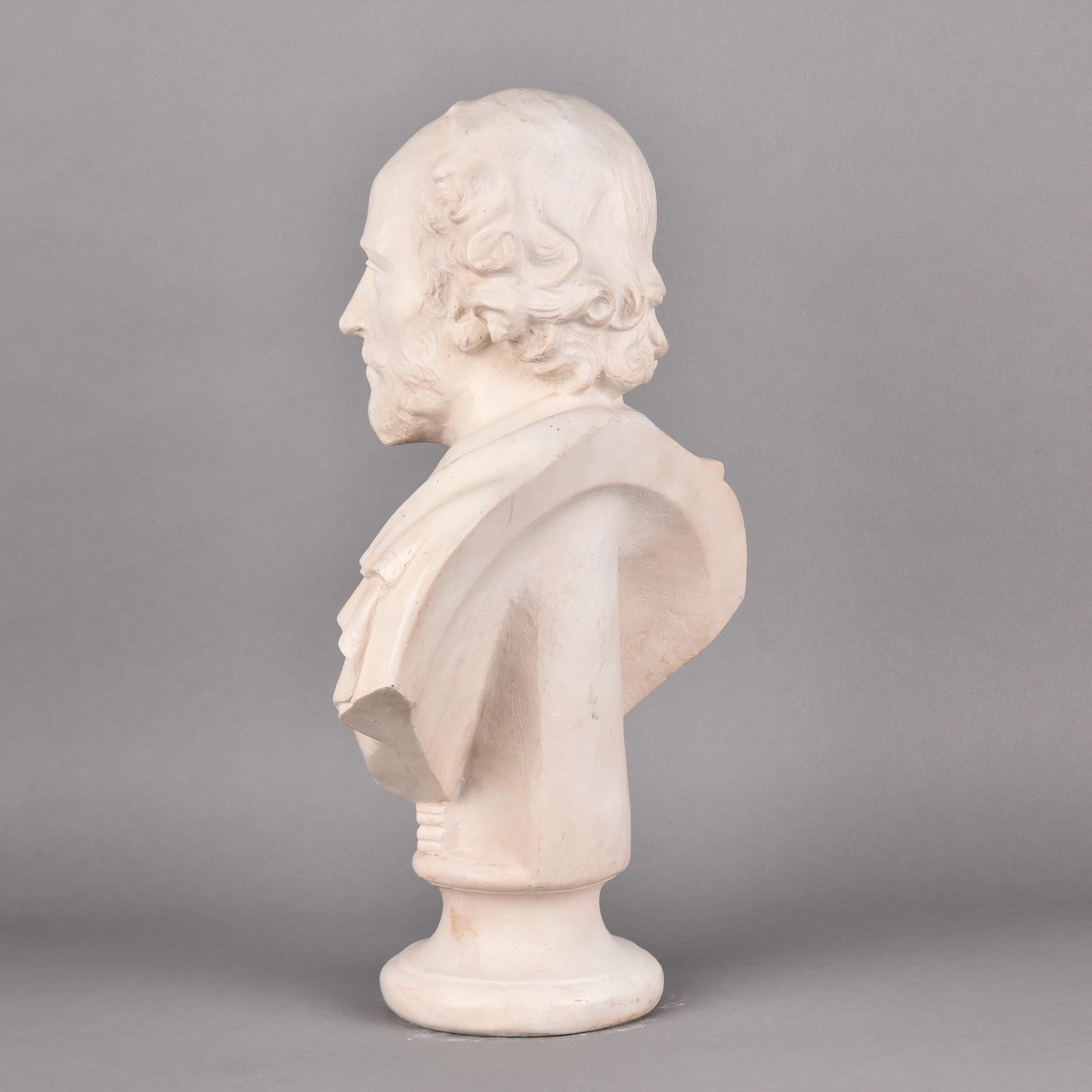 XX secolo Busto composito in gesso di Shakespeare d'epoca in vendita