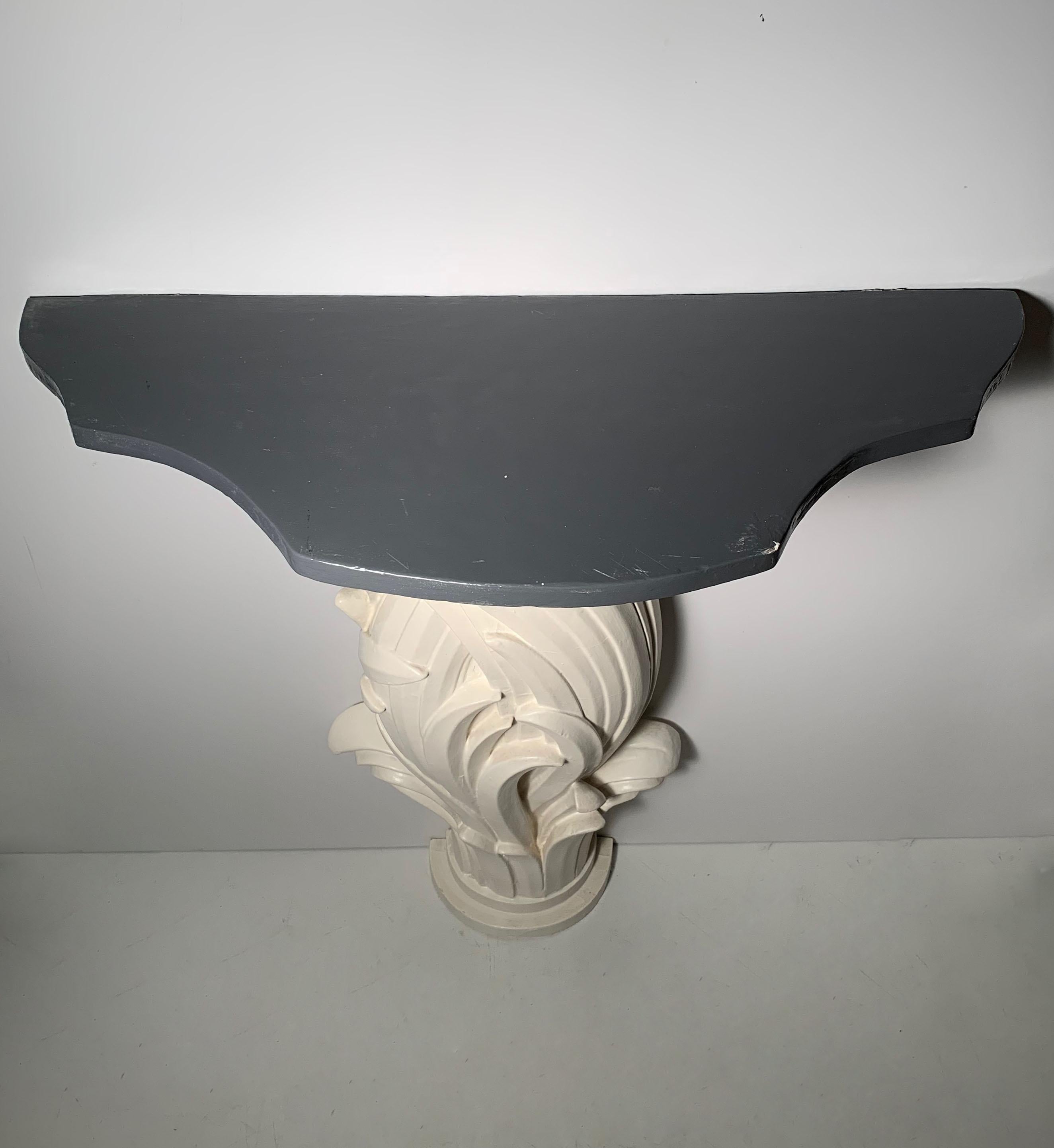 Vintage Plaster Console in manner of Serge Roche 5
