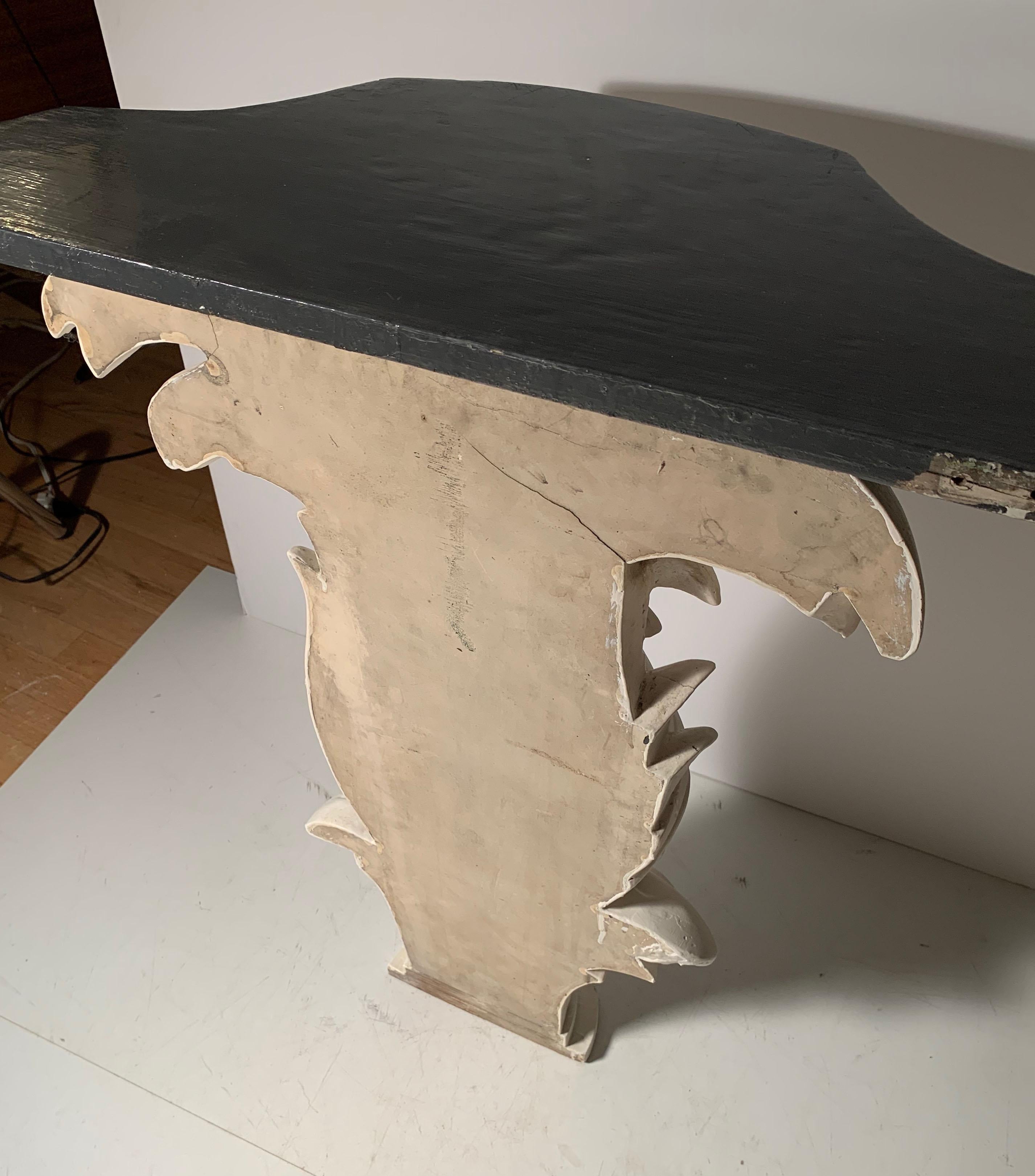 Vintage Plaster Console in manner of Serge Roche 9