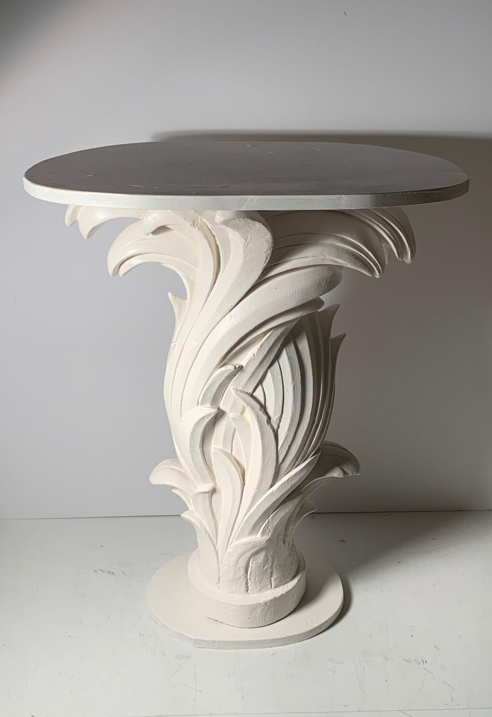 American Vintage Plaster Console in manner of Serge Roche For Sale