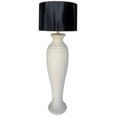 Lampadaire en plâtre vintage à la manière de Michael Taylor