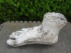 Vintage Plaster Foot of Hercules