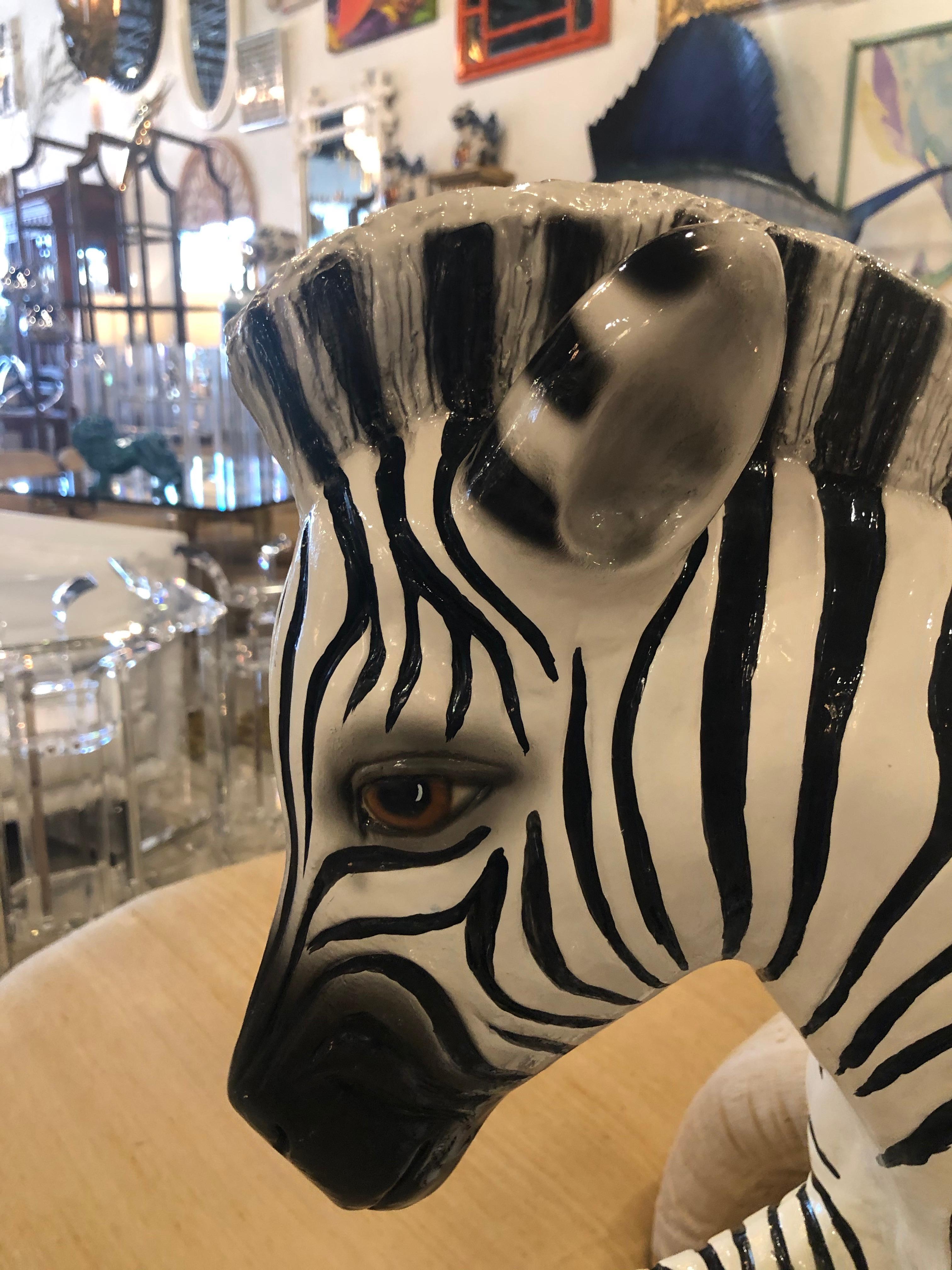 zebra statue home decor