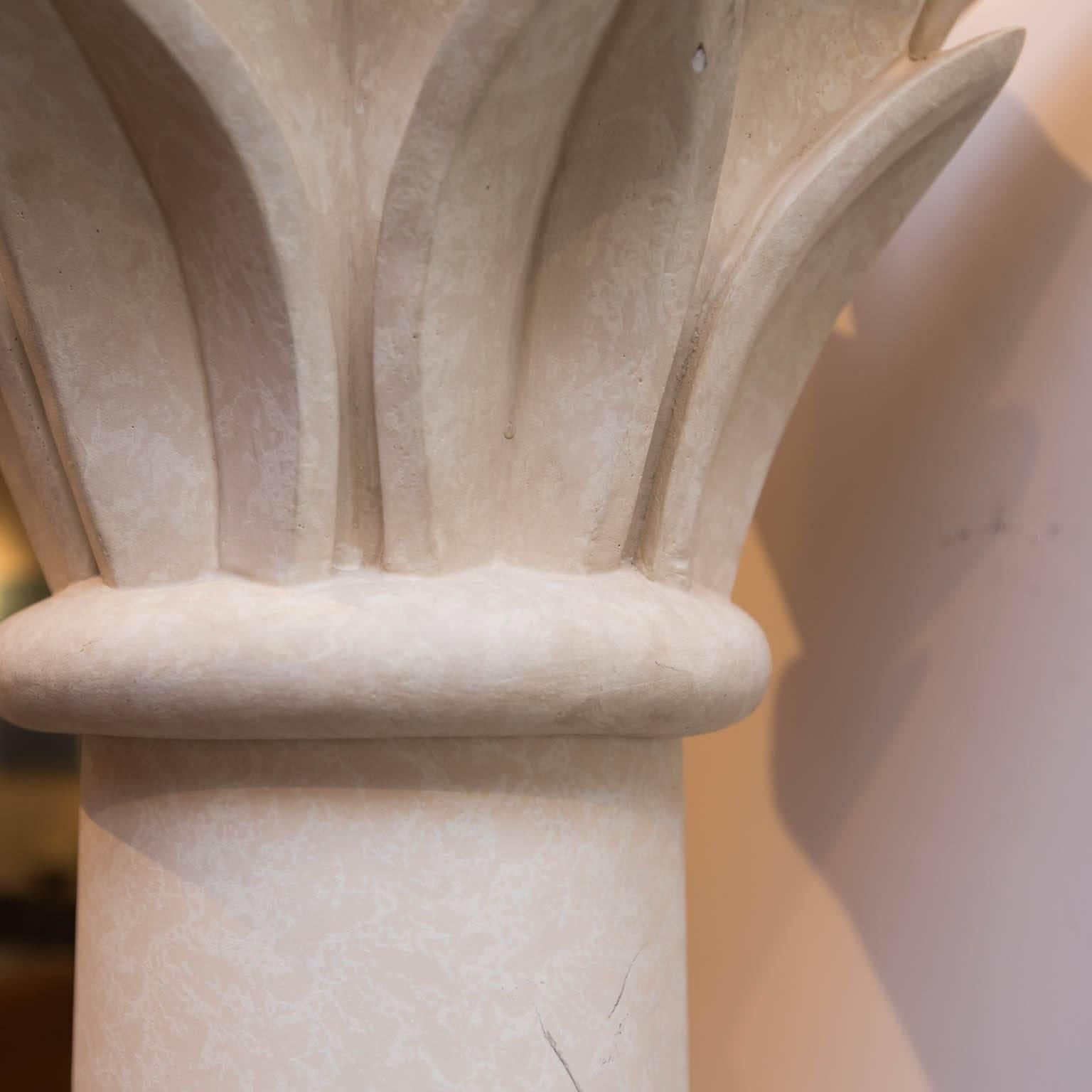Vintage Plaster Palm Tree Torchiere 1