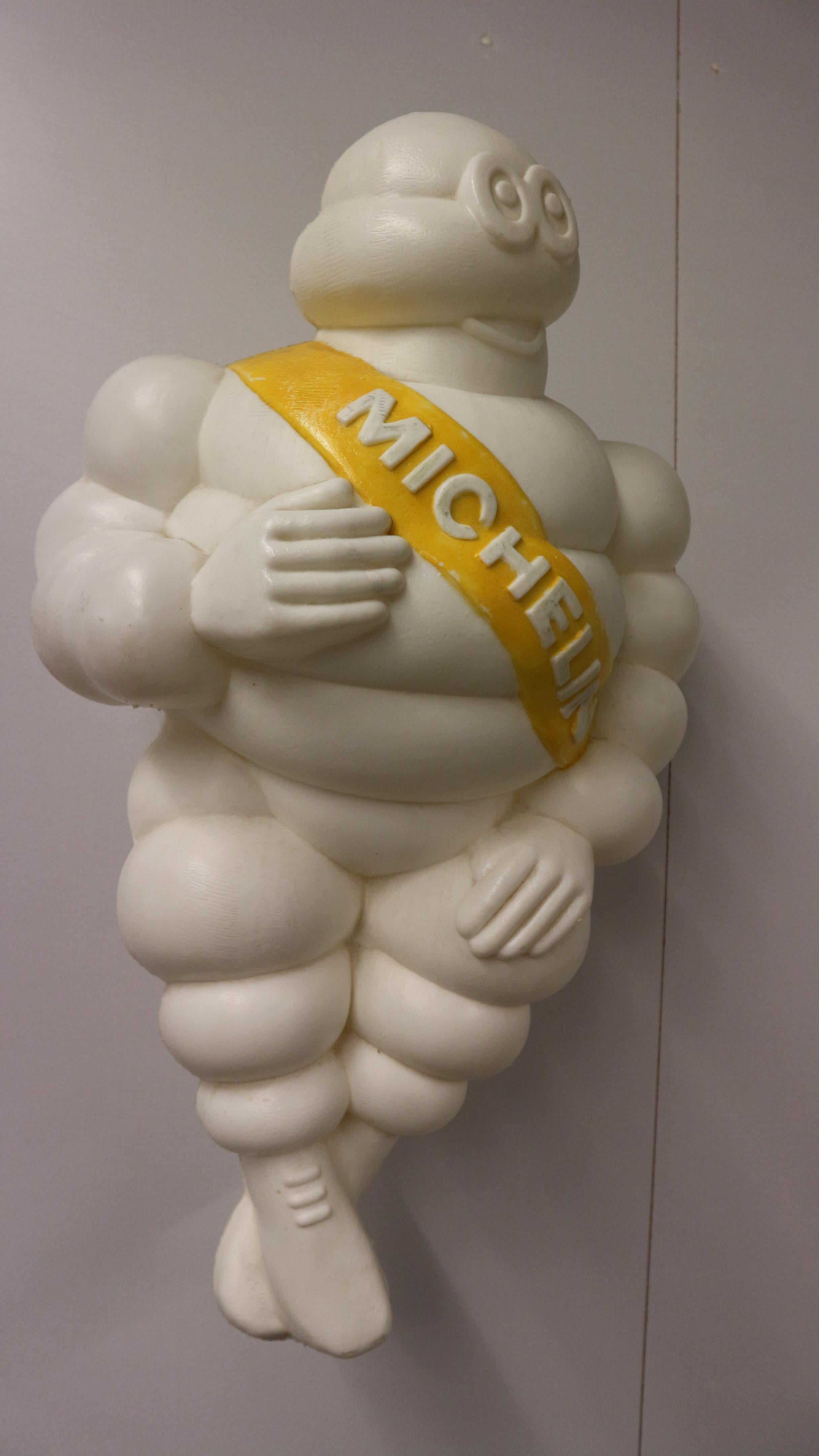 Vintage Plastic Bibendum Michelin Advertising Sign 1960s France 3