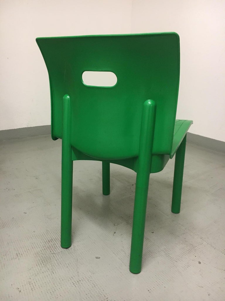 Vintage Plastic Stackable Chair by Anna Castelli Ferrieri, Kartell