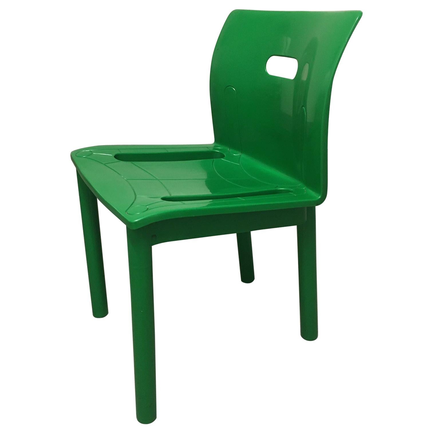 Vintage Plastic Stackable Chair by Anna Castelli Ferrieri, Kartell, Italy, 1986