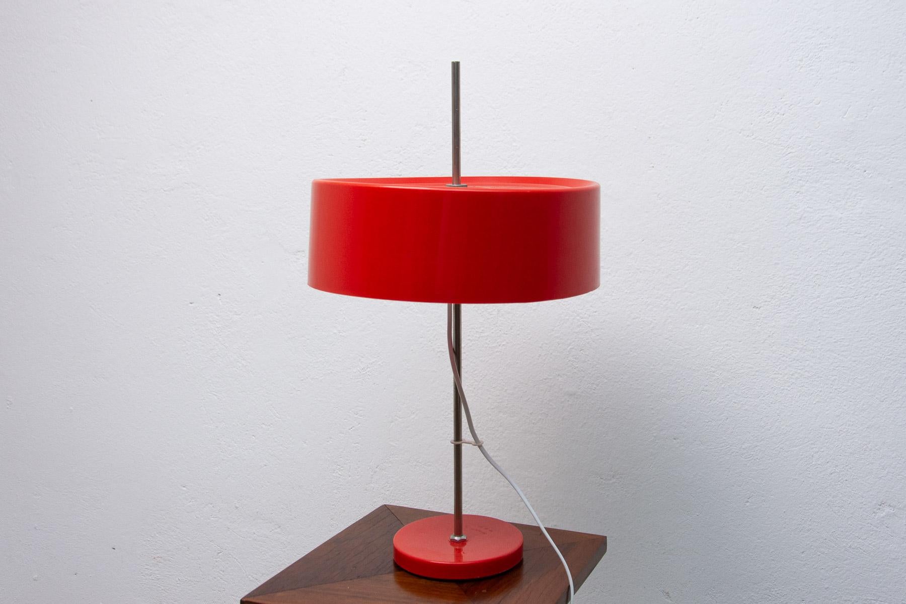 Mid-Century Modern Vintage Plastic Table Lamp, 1980's, Czechoslovakia For Sale