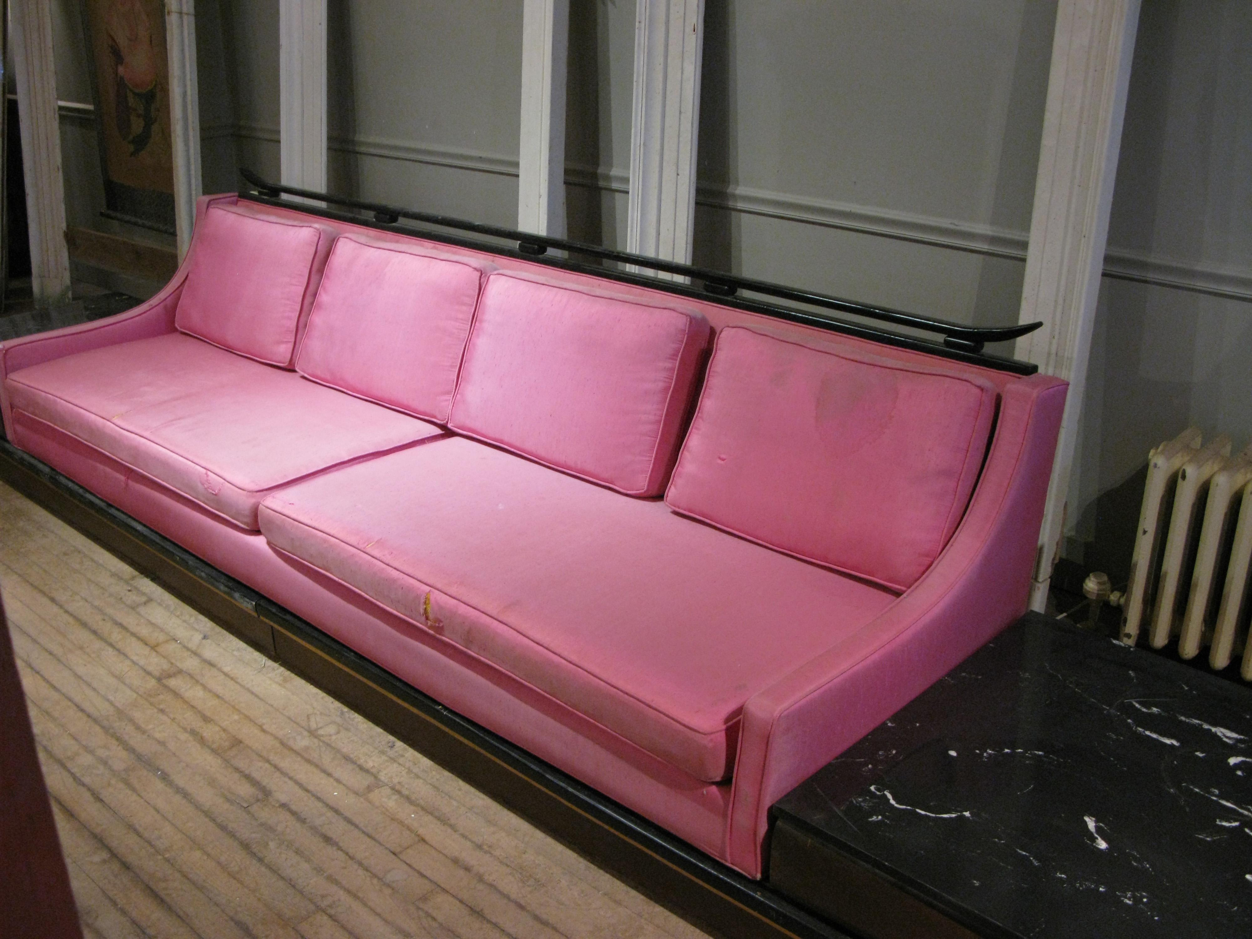 Vintage Platform Sofa by Norman Fox Macgregor In Fair Condition In Hudson, NY