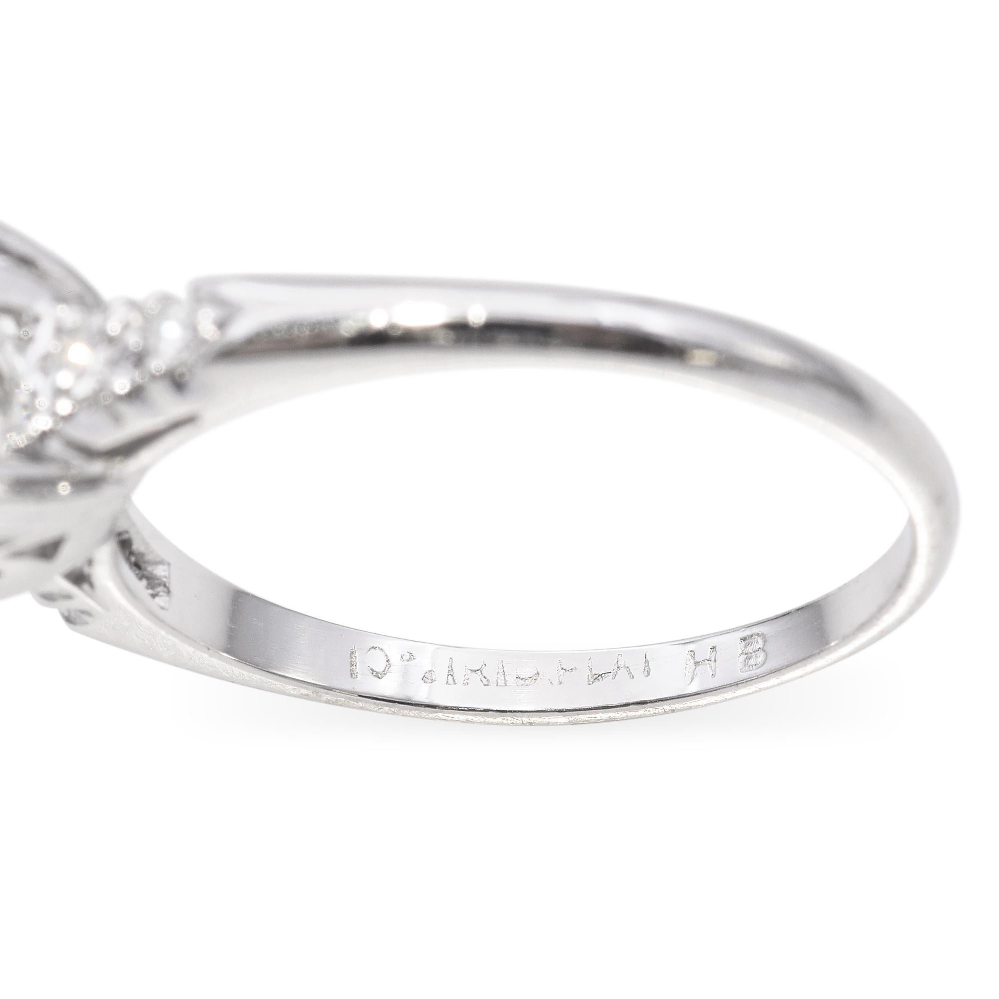 Vintage Platinum 0.95 TCW Diamond Engagement RIng 2