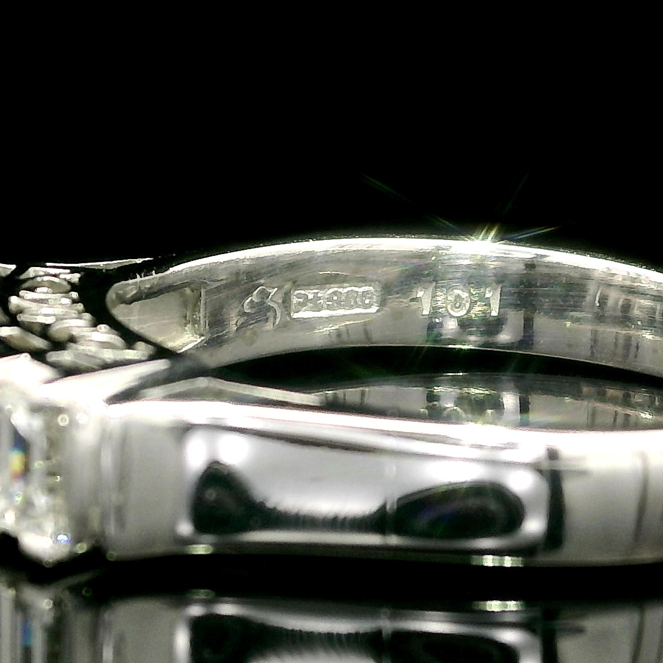 Anello impilabile in platino vintage da 1,01ctw 5 diamanti taglio smeraldo VS F in vendita 1