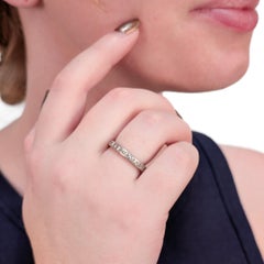 Vintage Platinum & 1.05 Ct. Diamond Eternity Band Ring