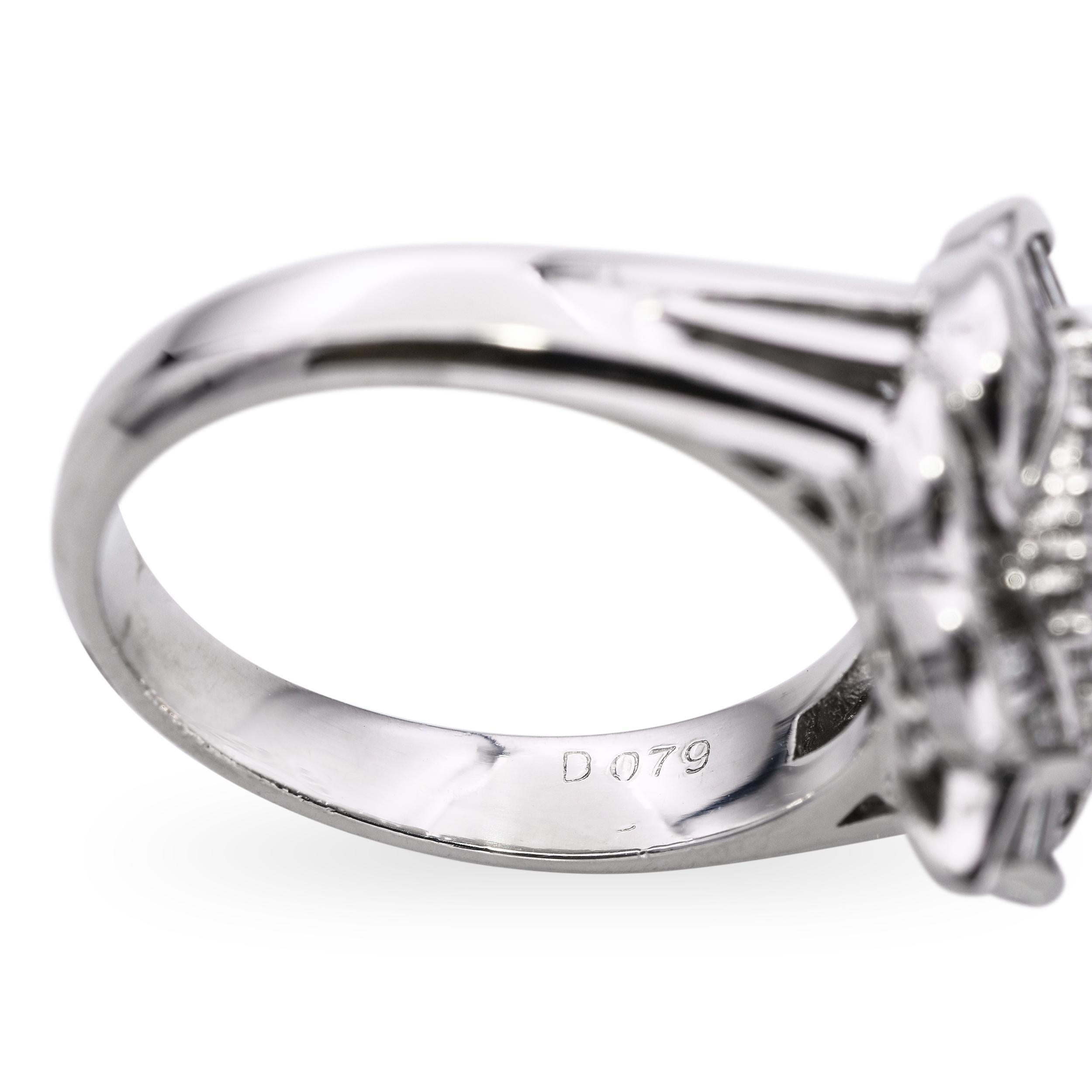 Anello d'epoca in platino da 1,15 ct B4 con cristallo nero, opale e diamanti in vendita 3