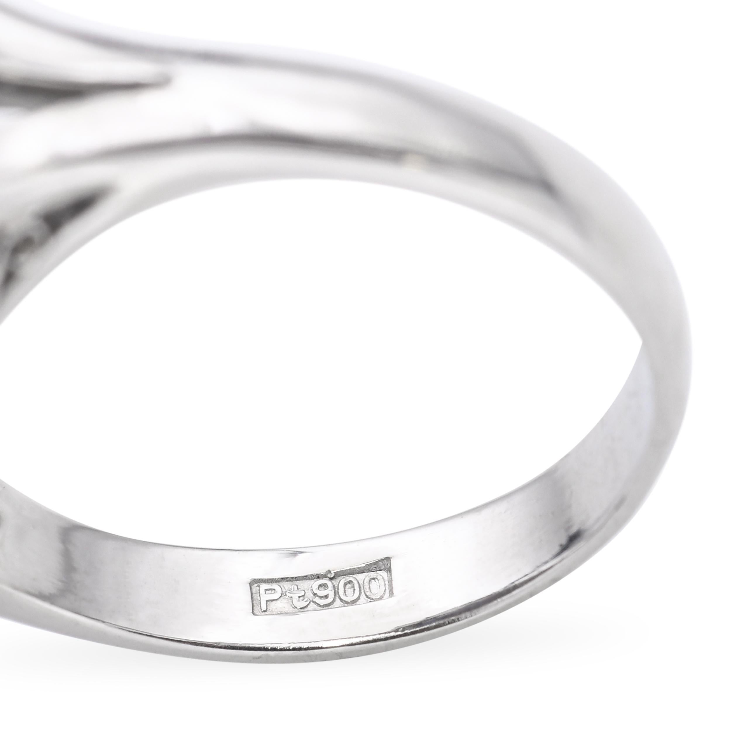 Bague Vintage en platine avec saphir étoilé et diamant en halo de 12,82ct en vente 2