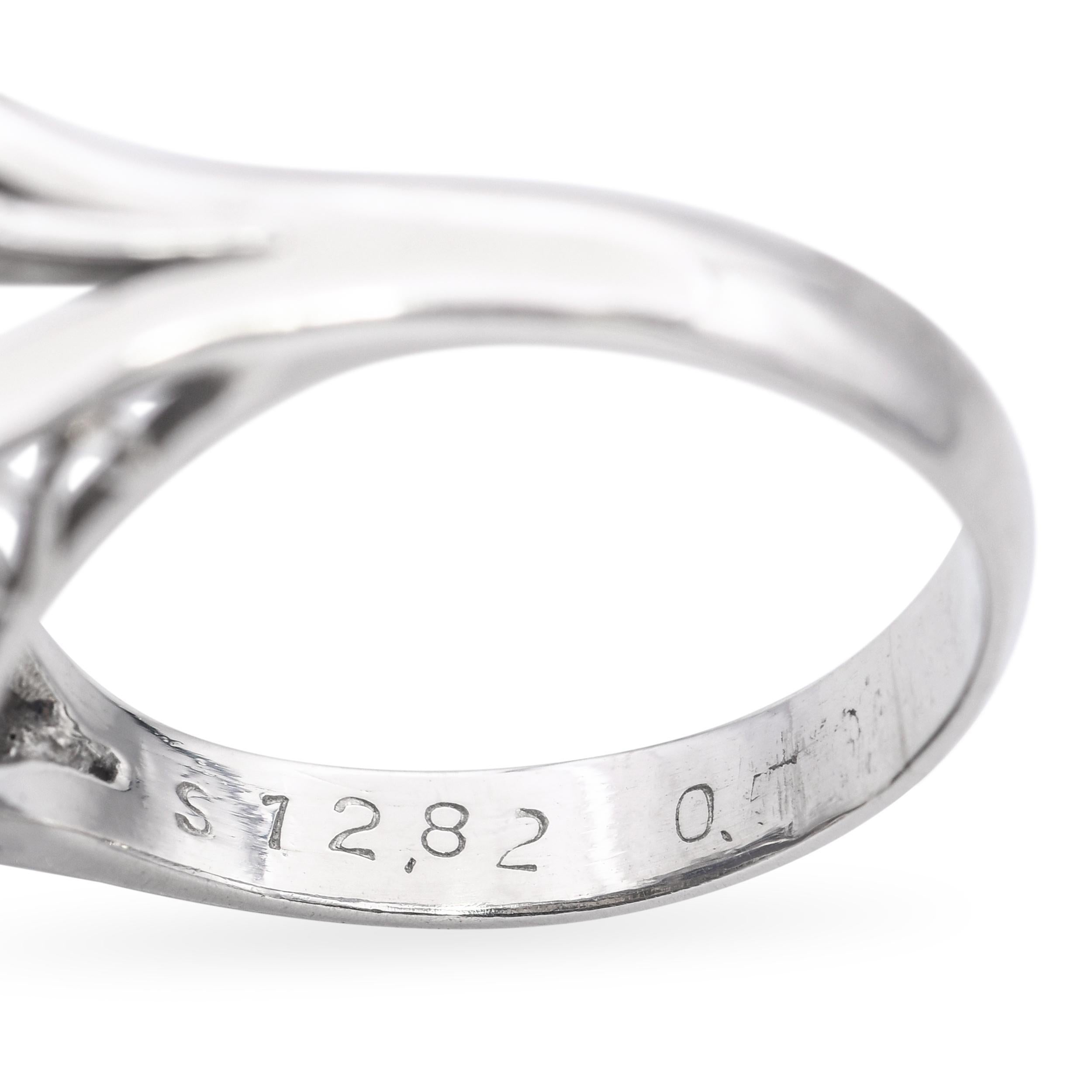 Bague Vintage en platine avec saphir étoilé et diamant en halo de 12,82ct en vente 3