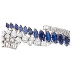 White Diamond Cuff Bracelets