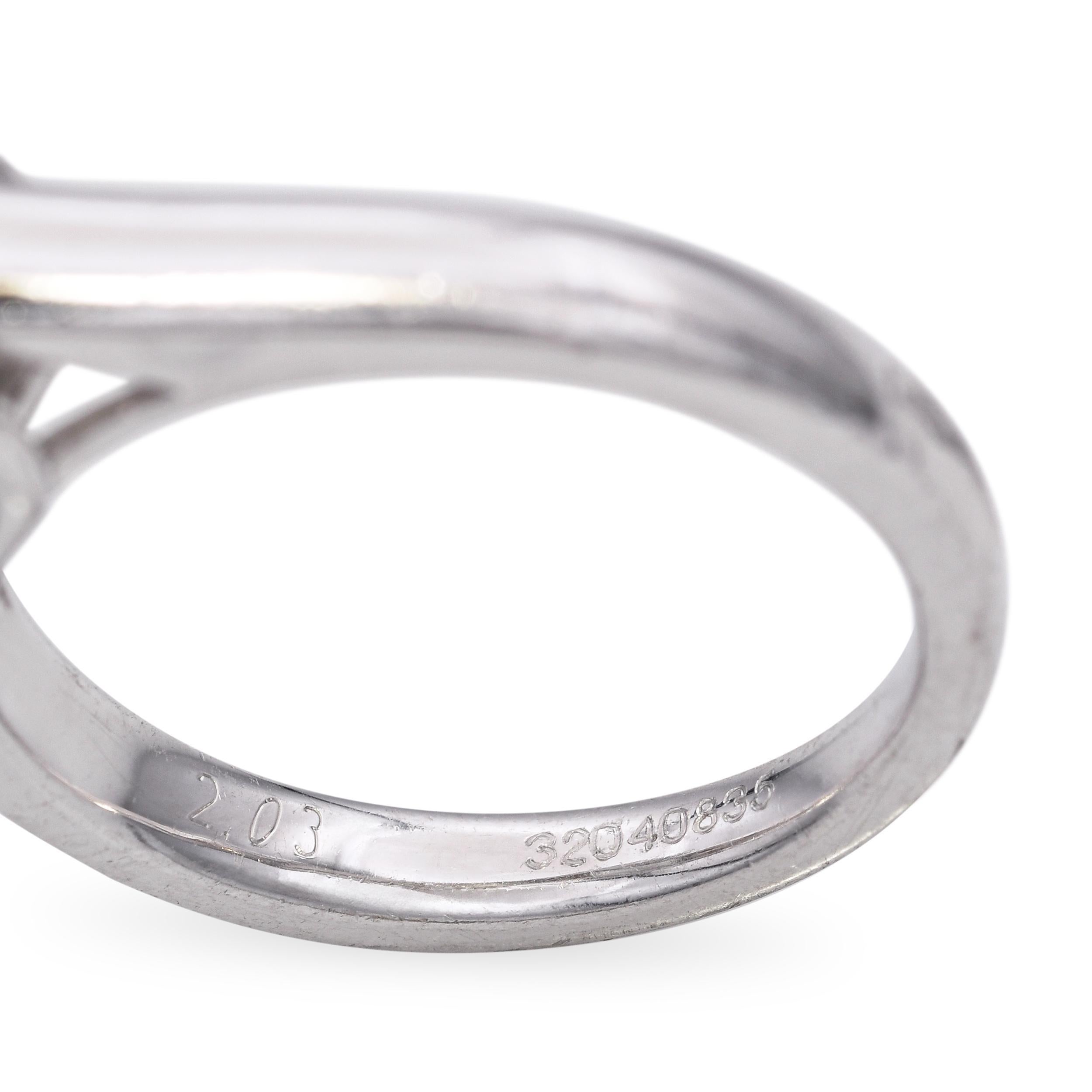 Vintage Platin 2,03ct Diamant Solitär Ring im Angebot 1