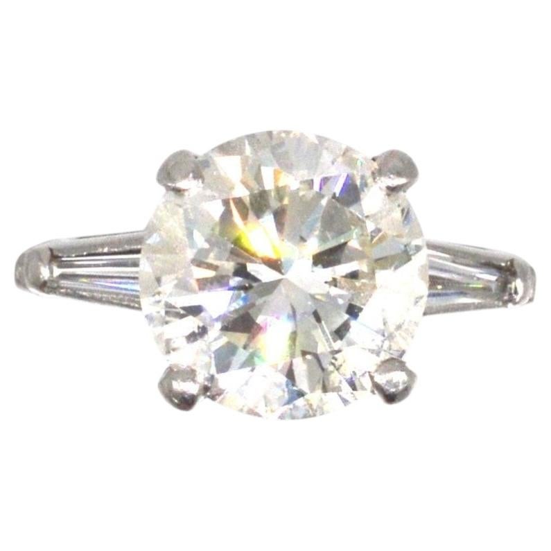Vintage-Solitaire-Diamantring aus Platin mit 2,27 Karat