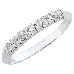 Vintage Platinum .22ctw Diamond Wedding Band