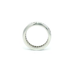 Vintage Platinum 2.70ctw Baguette Channel Diamond Eternity Band Ring Size 5