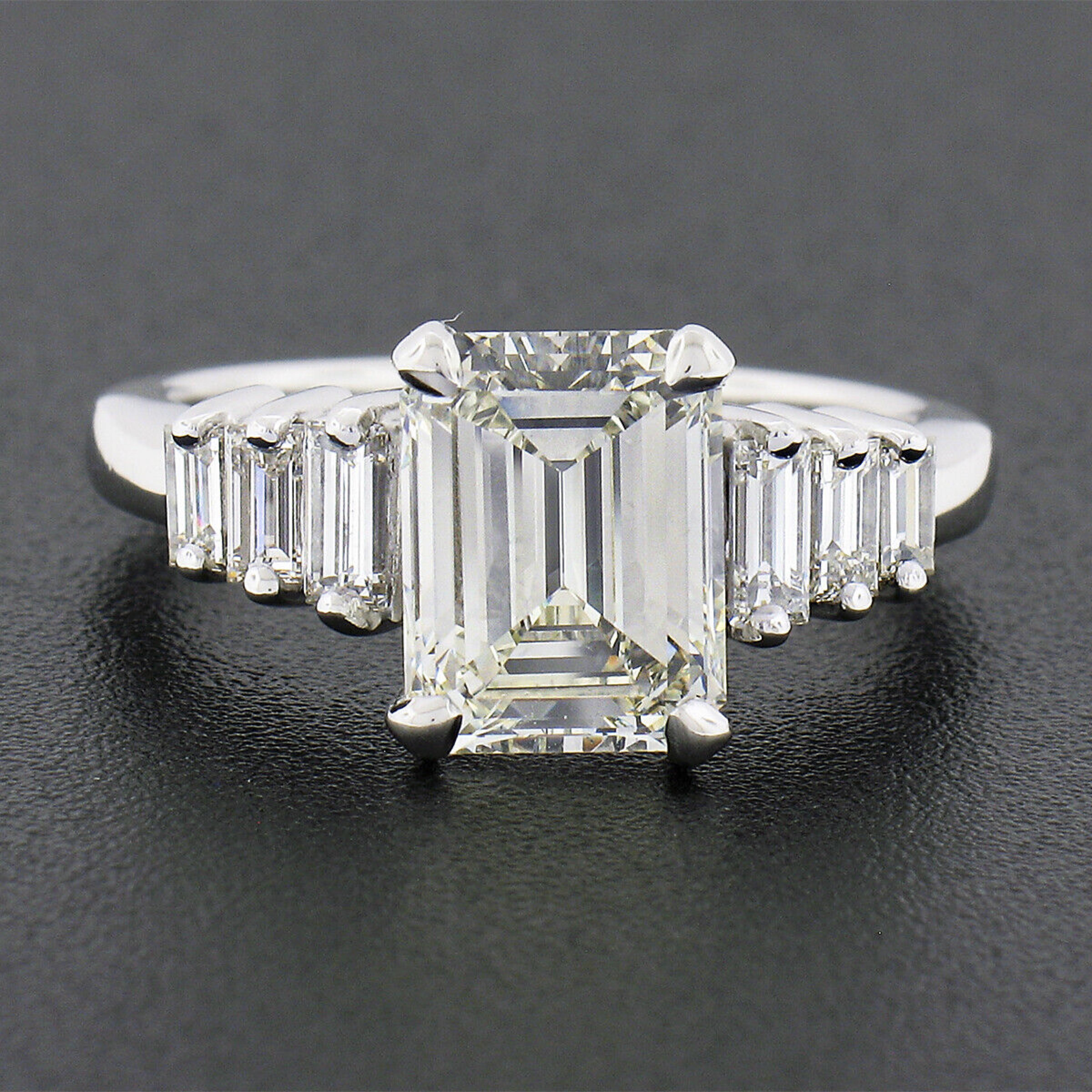 Amazing Emerald Cut Diamond With Baguettes Gallery