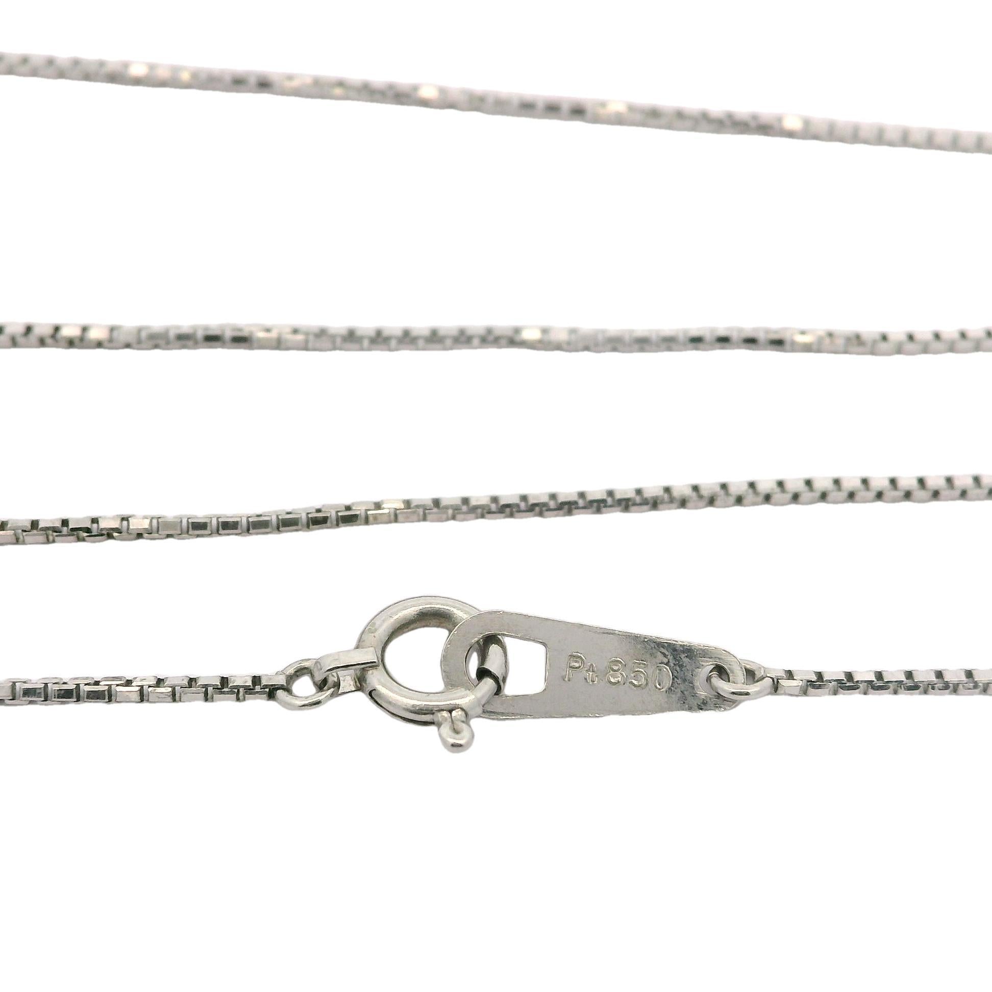 Vintage Platinum 5.54ctw Oval Star Sapphire Diamond Halo Slide Pendant Necklace For Sale 2