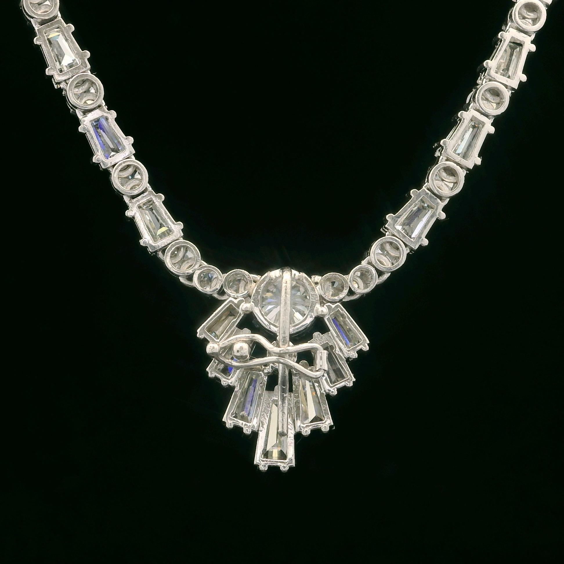 Vintage Platin 8ctw GIA Rubin & Diamant Enhancer Anhänger verstellbare Halskette Damen im Angebot