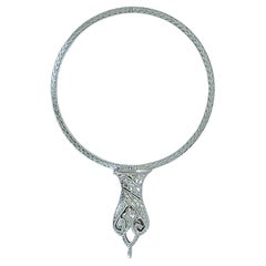 Vintage Platinum 950- Natural diamond Quizzing/Eye Magnifying glass.