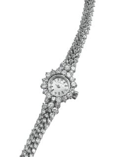 Vintage Platinum and Diamond Longines Cocktail Watch