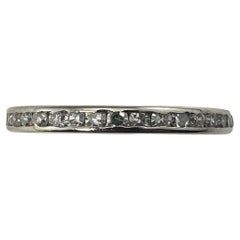 Vintage Platinum and Diamond Wedding Band Ring