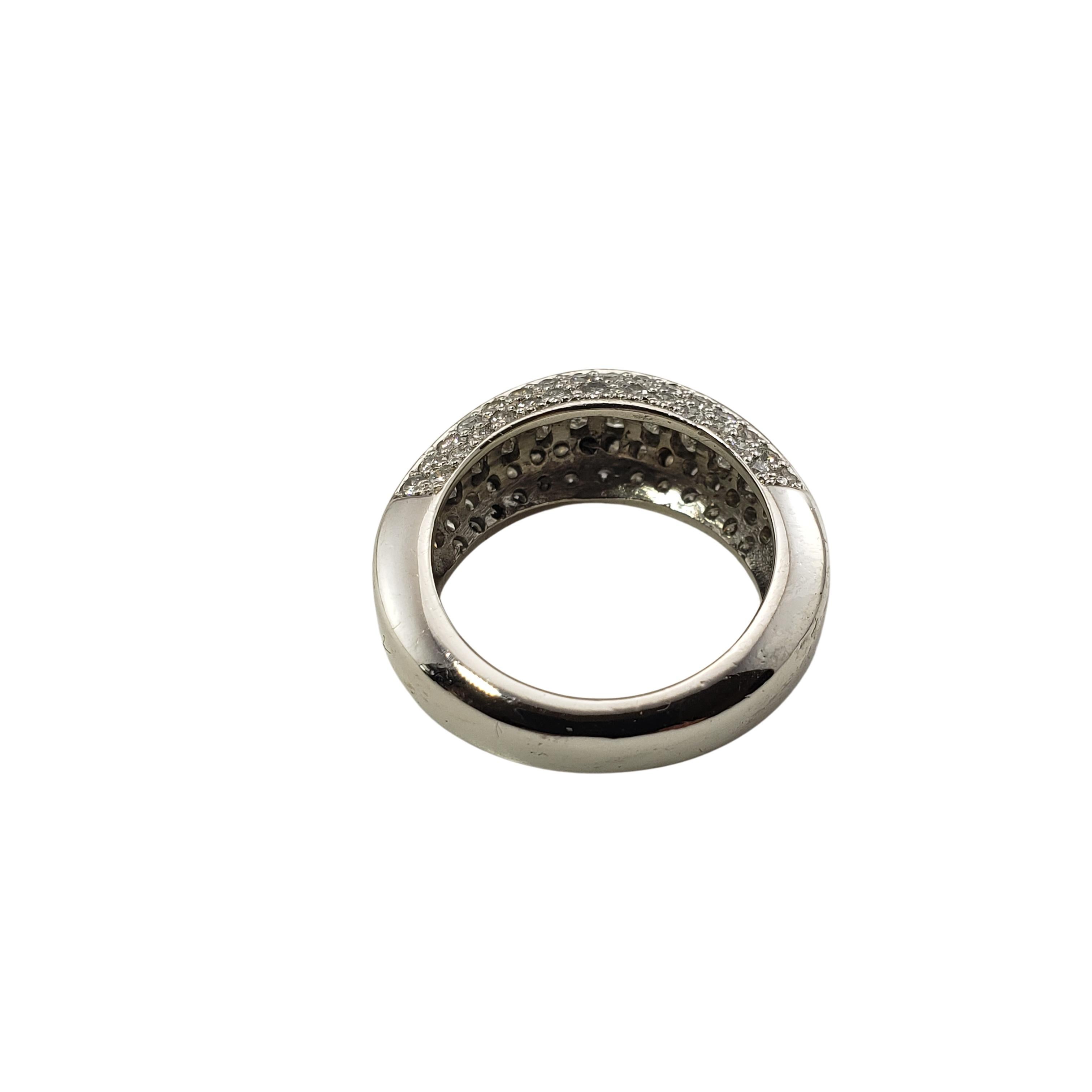 Vintage Platinum and Diamond Wedding Ring For Sale 1
