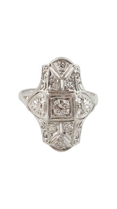 Vintage Platinum Art Deco Diamond Ring Size 6 #16314