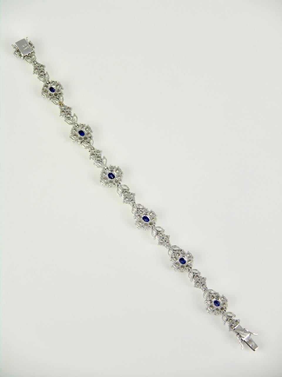 vintage blue sapphire bracelet