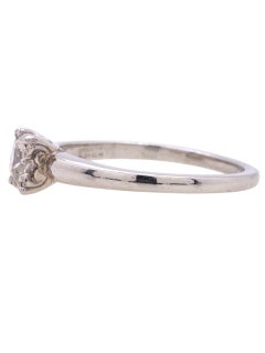 Vintage Platinum Diamond Engagement Ring 0.50 Carat OEC F-SI2, circa 1930s
